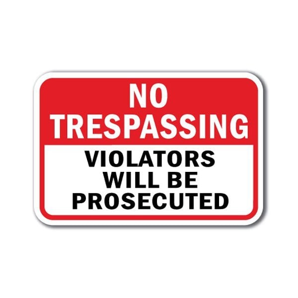 Signmission Safety Sign, 12 in Height, Aluminum, No Tres - No Tres Viola A-1218 No Tres - No Tres Viola - main